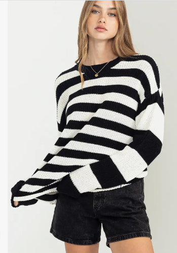 Striped Long Sleeve Sweater