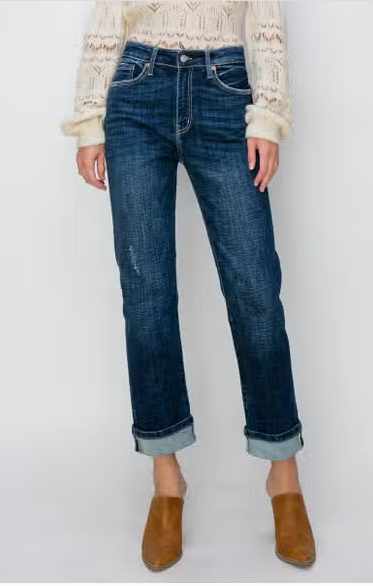 High Rise Straight Leg Jeans