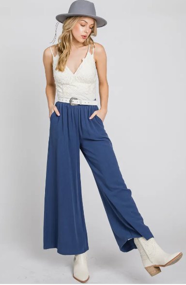 Wide Leg Palazzo Pants -